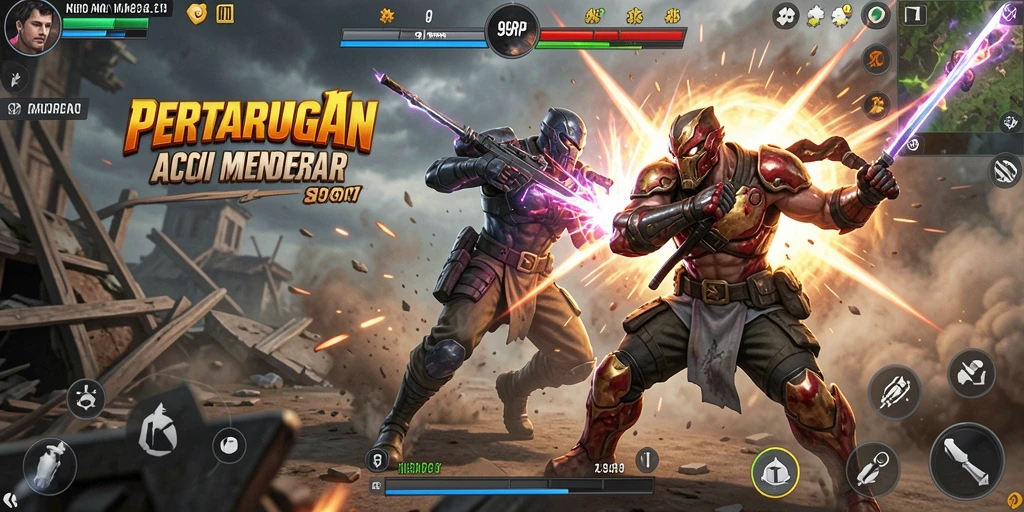 Tampilan gameplay mendebarkan di 99RP dengan aksi yang cepat.
