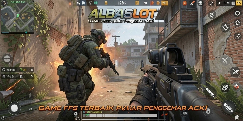 Gameplay seru dan menegangkan dalam ALBASLOT, aksi FPS yang tak terlupakan.