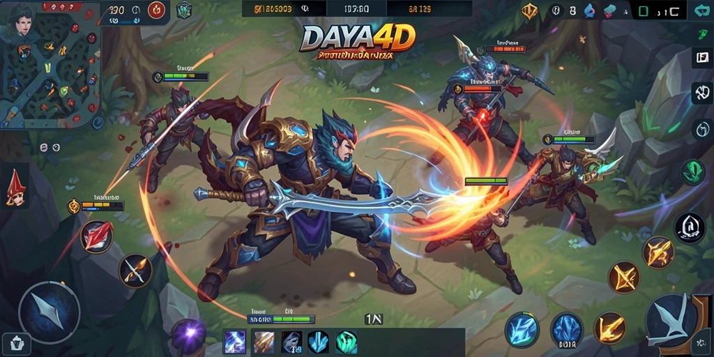 Tampilan gameplay seru dan mendebarkan dari kali pertama bertarung di DAYA4D.