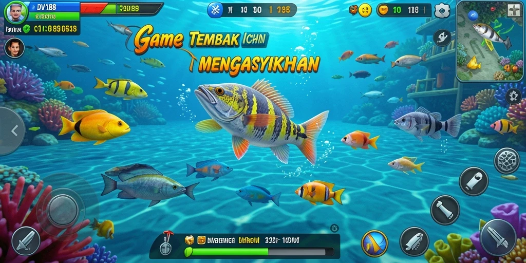 Gameplay seru DV188 menembak ikan dengan grafis menawan.