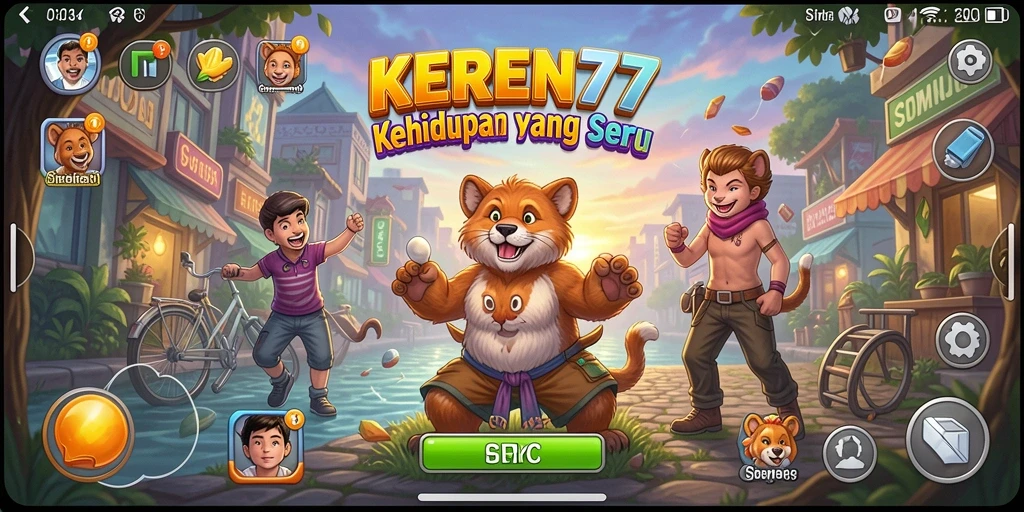 Tangkapan layar KEREN77 menampilkan momen gameplay yang seru dan interaktif.