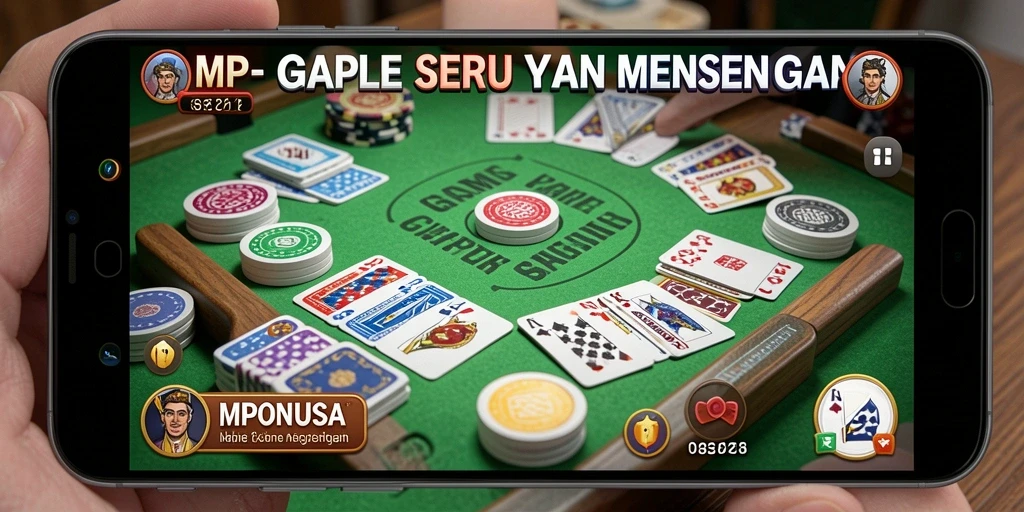 Gameplay seru saat bermain Gaple di MPONUSA.