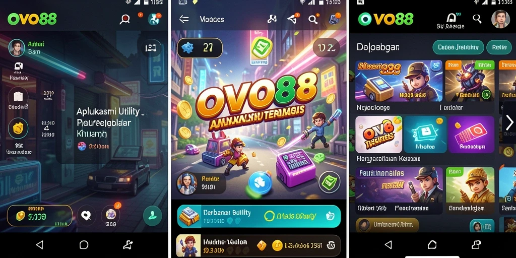 Tampilan antarmuka OVO88 yang sederhana dan fungsional.