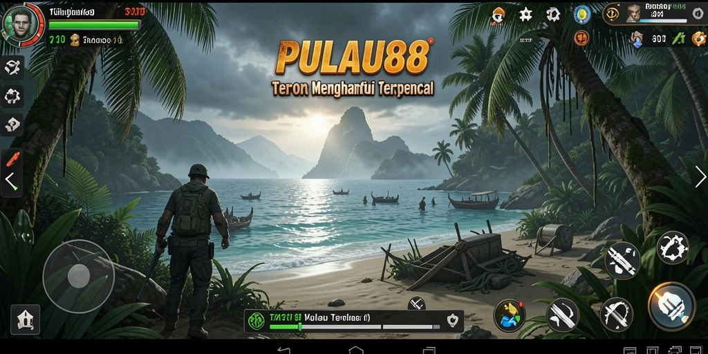Screenshot gameplay PULAU88 yang menampilkan suasana Horror yang mencekam.