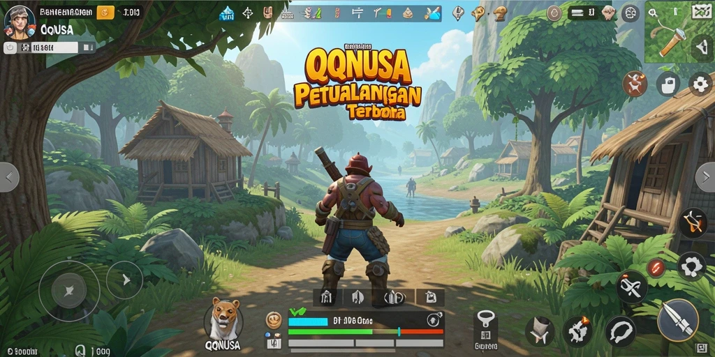 Tampilan gameplay seru di dunia terbuka QQNUSA.