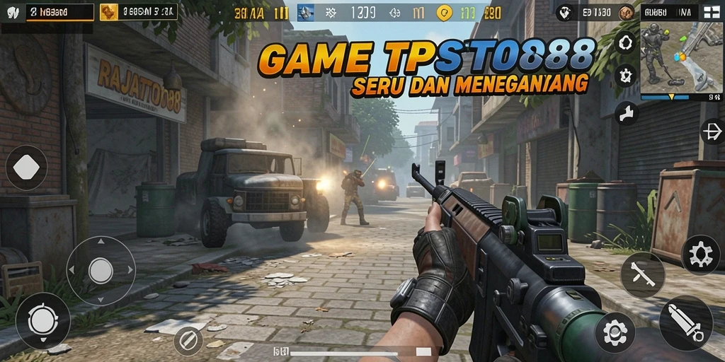 Tampilan gameplay menegangkan di RAJATOTO88 dengan aksi seru dan strategi.