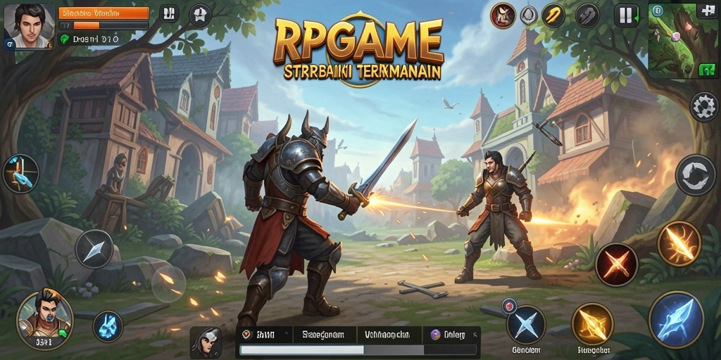 Tangkapan layar RPGAME menampilkan intensitas pertempuran strategi.