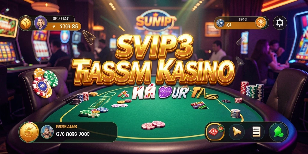 Screenshot gameplay SVIP3 menampilkan aksi seru permainan Kasino.