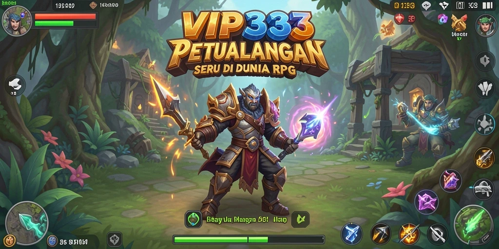 Screenshot gameplay RPG yang menampilkan pertempuran epik dan eksplorasi dunia.